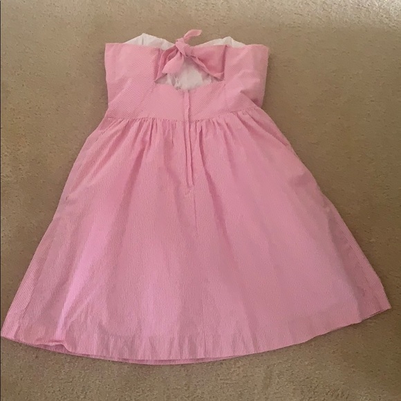 Pink seersucker Lilly Dress - Picture 4 of 5